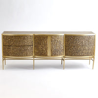 Tonya 73" Brass/Bronze Cabinet