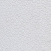 Myrna 12" White Faux Shagreen & Brass Accent Table
