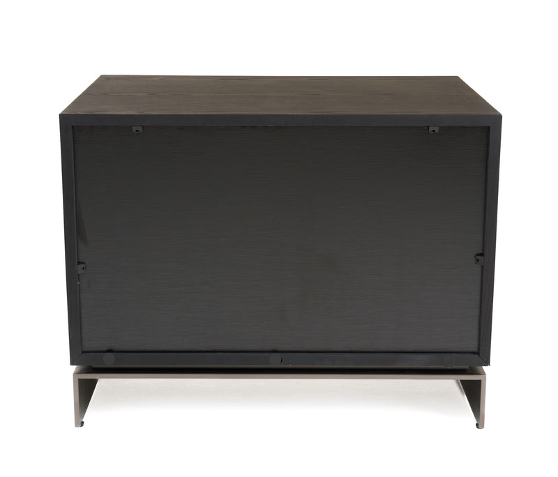 Benedict Modern Black Ash Nightstand