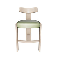 Horton Rustic Oak & Forest Green Bar Stool