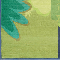Camping Navy Multicolour Area Rug