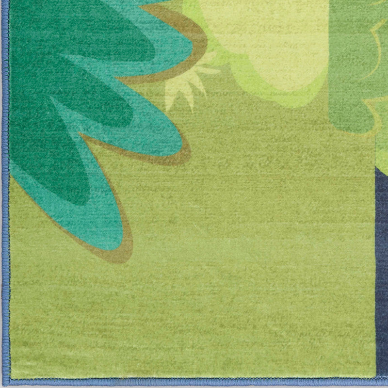 Camping Navy Multicolour Area Rug