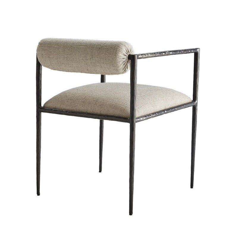 Musa Pewter Iron Chair