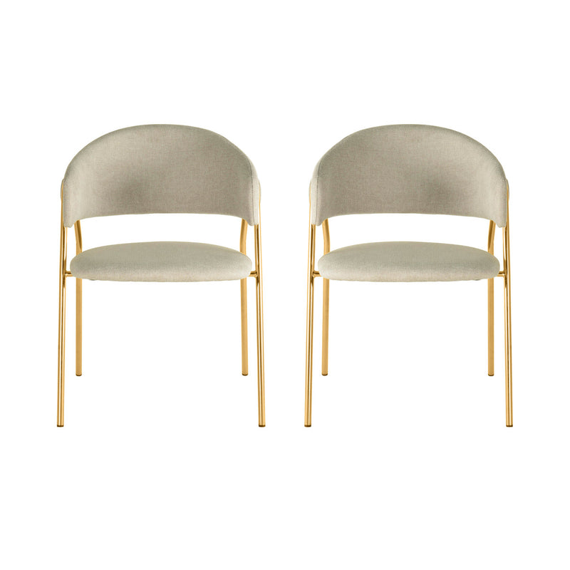 Lando Cream Dining Chair (Set of 2) - Luxury Living Collection