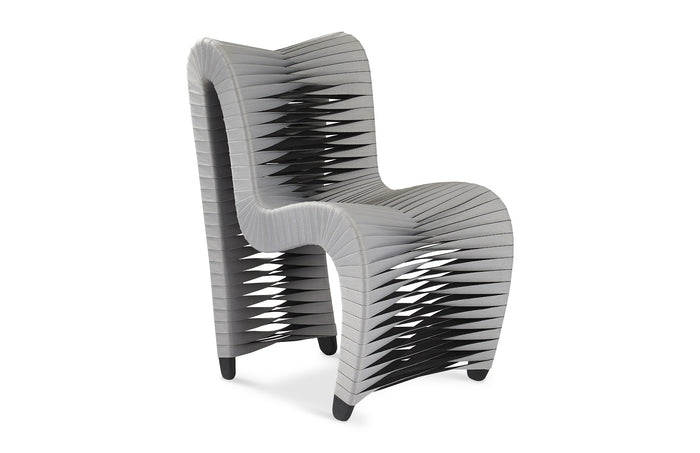 Straps Grey & Black Chair