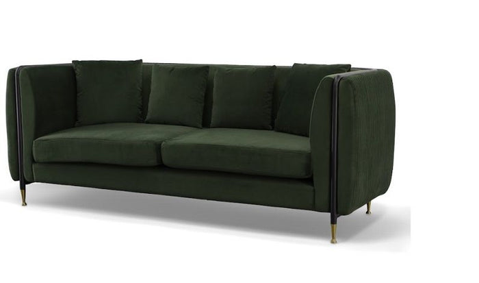 Jairo Modern Dark Green Jade Sofa