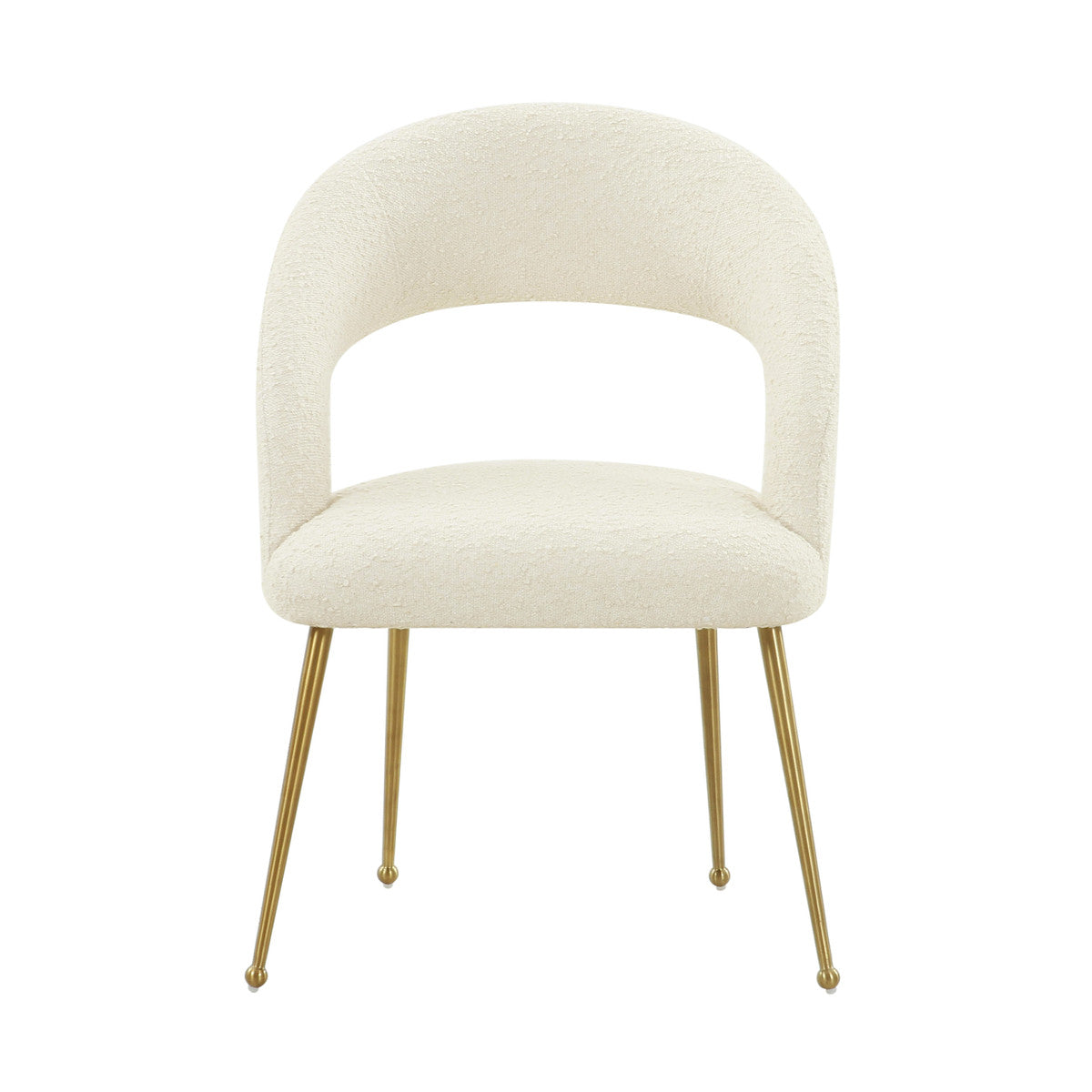 Modena Cream Boucle Dining Chair - Luxury Living Collection