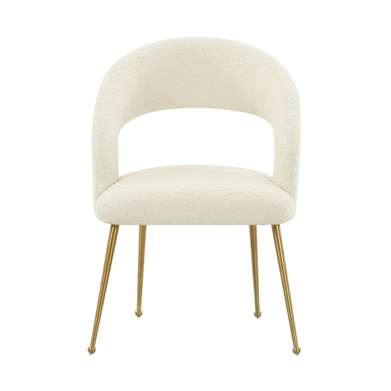 Modena Cream Boucle Dining Chair - Luxury Living Collection