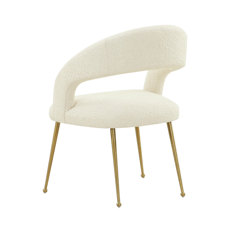 Modena Cream Boucle Dining Chair - Luxury Living Collection