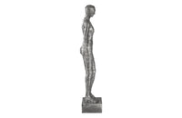 Ribboned Woman Sculpture Aluminum (Leaning Left)