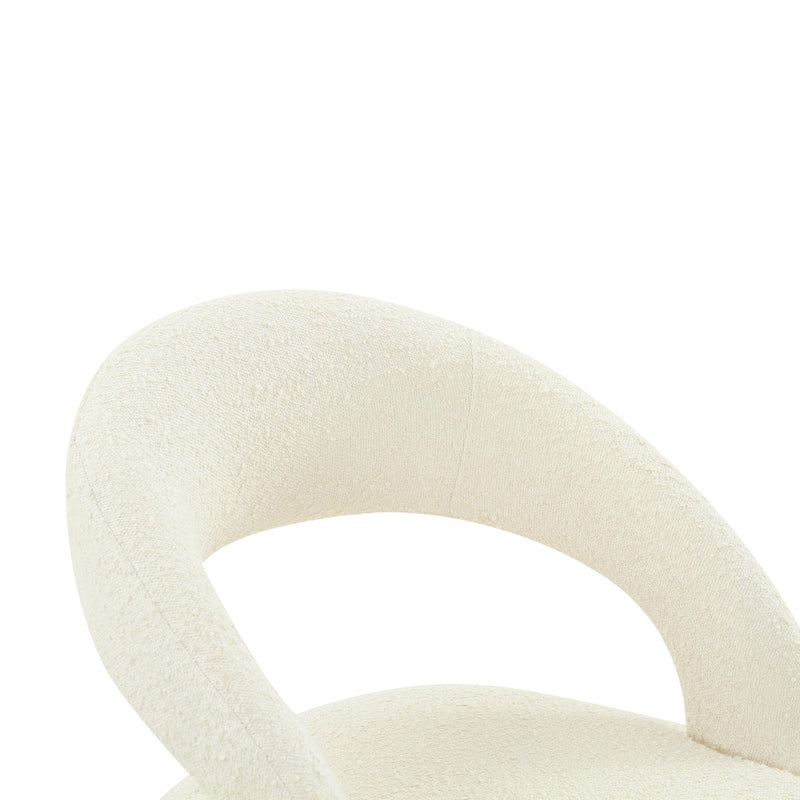 Modena Cream Boucle Dining Chair - Luxury Living Collection