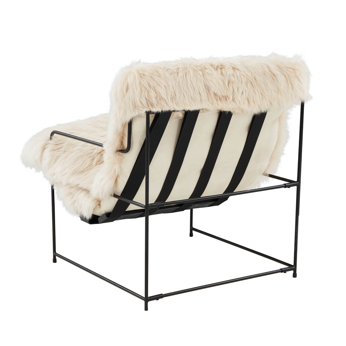Kim Natural Genuine Sheepskin Chair - Luxury Living Collection