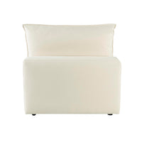 Cali Natural Performance Fabric Modular Armless Chair
