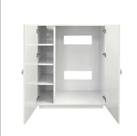 Sammi 40" White Lacquer Storage Cabinet