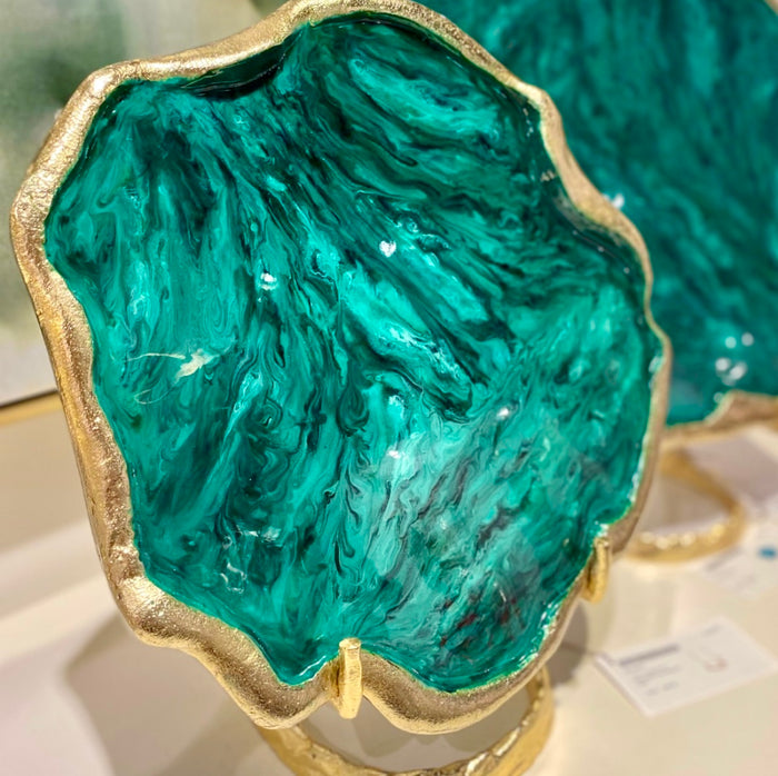 Fenella Malachite Trays - Luxury Living Collection