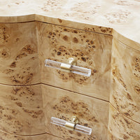 Vera 42" Matte Burl Chest/Dresser/Nightstand