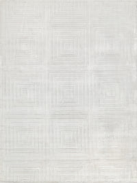 Ollie Modern White Patterned Area Rug - Elegance Collection