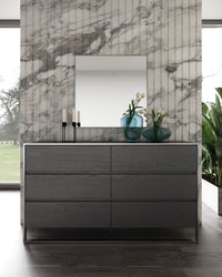 Talon Modern Grey Mirror