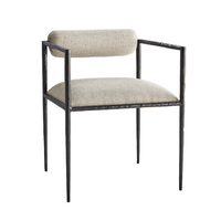 Musa Pewter Iron Chair