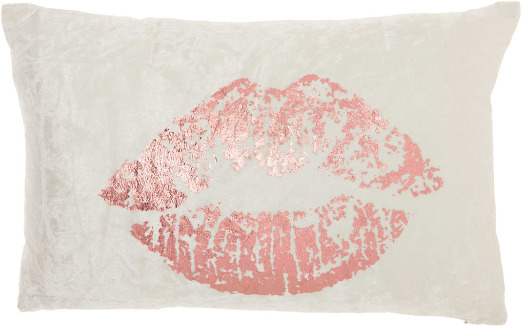 Amerie 12" x 18" Rose Gold Throw Pillow - Elegance Collection
