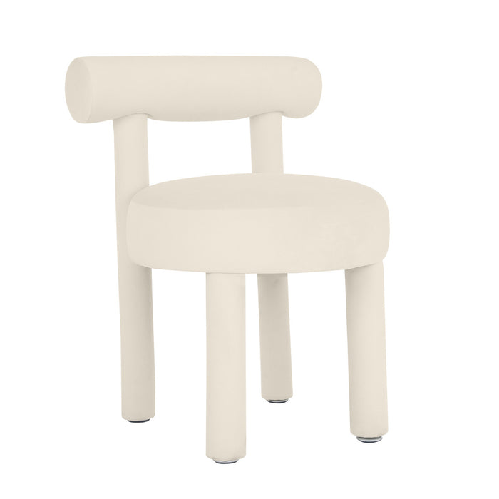 Cameila Cream Velvet Dining Chair - Luxury Living Collection