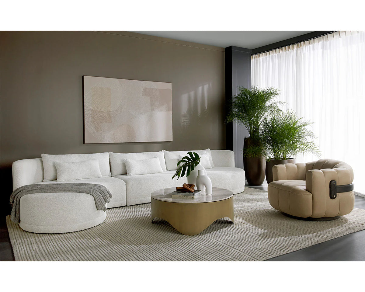 Baela 145" Cream Sofa