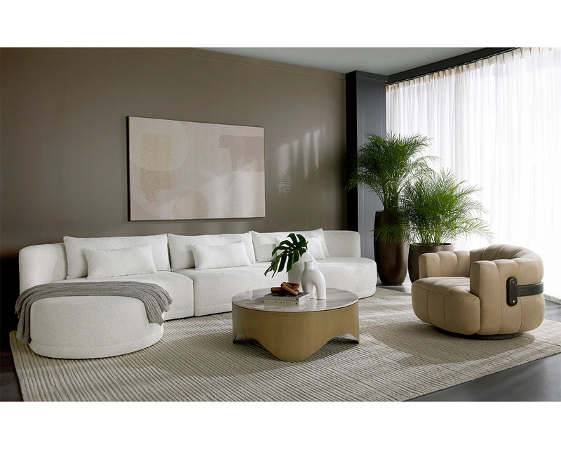 Baela 145" Cream Sofa