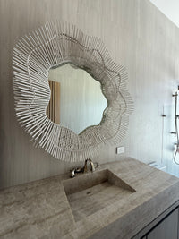 Miramar 46" White Mirror