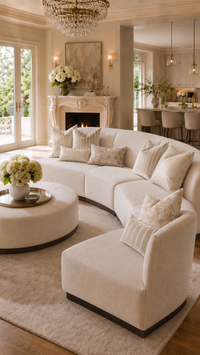 Islander 67" Vanilla Performance Bouclé Sofa (Right & Left Available)