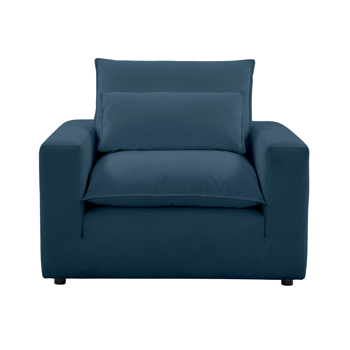 Carlie Navy Arm Chair - Luxury Living Collection