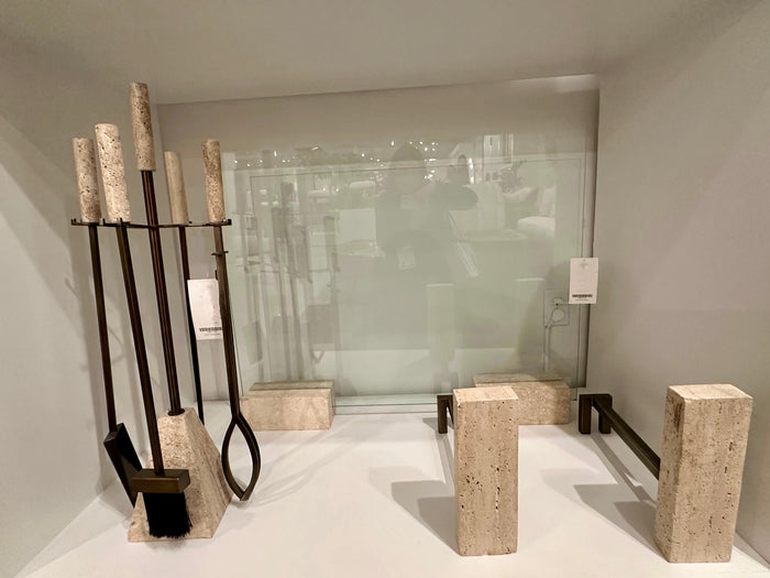 Cordell Travertine Fireplace Tools