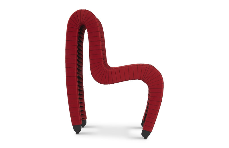Straps Red & Black Chair