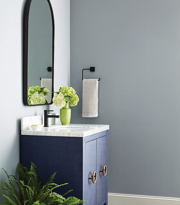 Constance 30.5" Navy Linen Bath Vanity