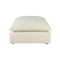 Carlie Natural Ottoman - Luxury Living Collection