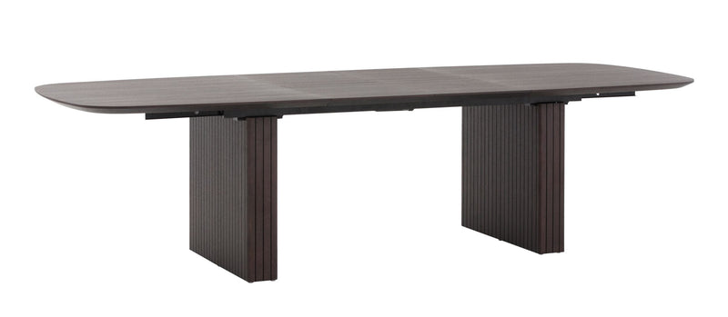 Thessaly Modern Smoked Oak Extendable Dining Table