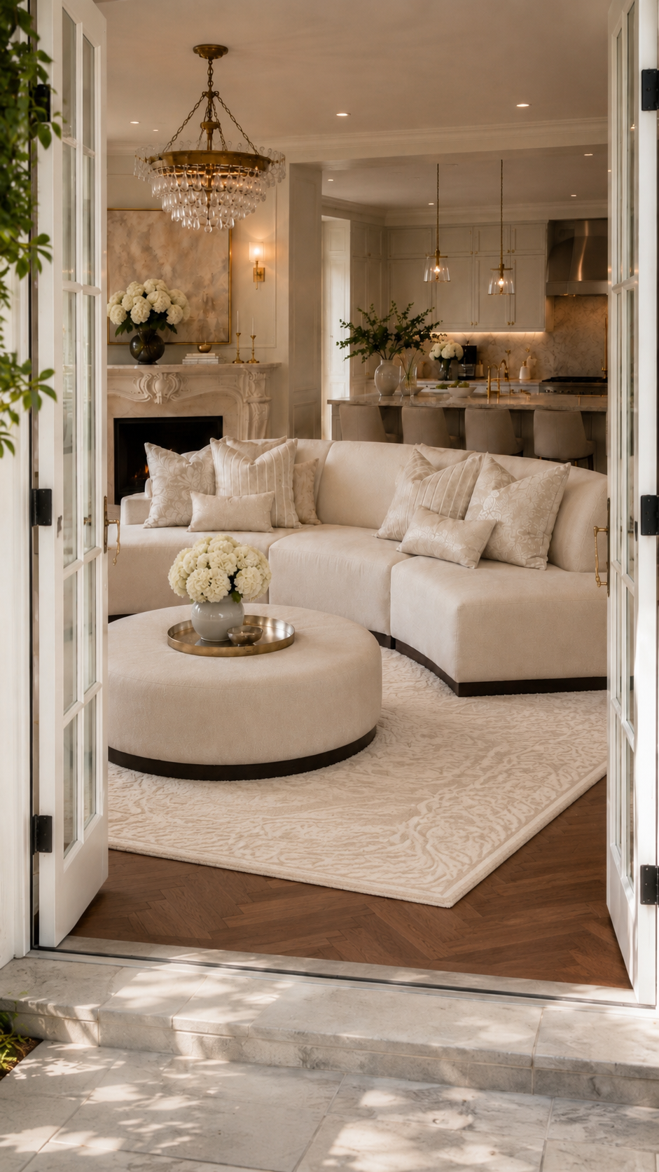 Islander 67" Vanilla Performance Bouclé Sofa (Right & Left Available)