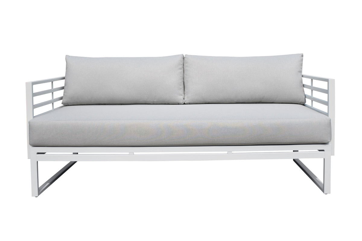 Palisade Light Grey & White Outdoor Sofa Set