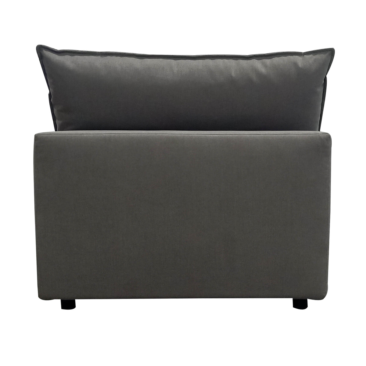 Cali Slate Performance Fabric Modular Armless Chair