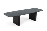 Thessaly Modern Smoked Oak Extendable Dining Table