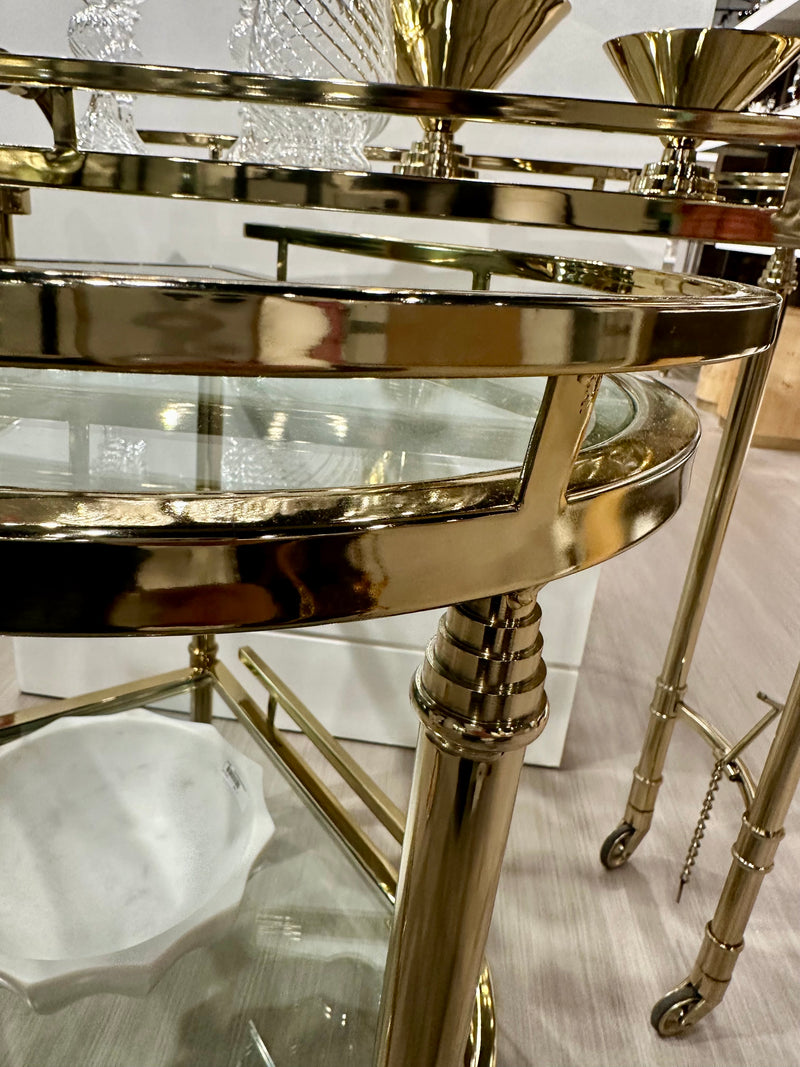 Amelia Gold Bar Cart