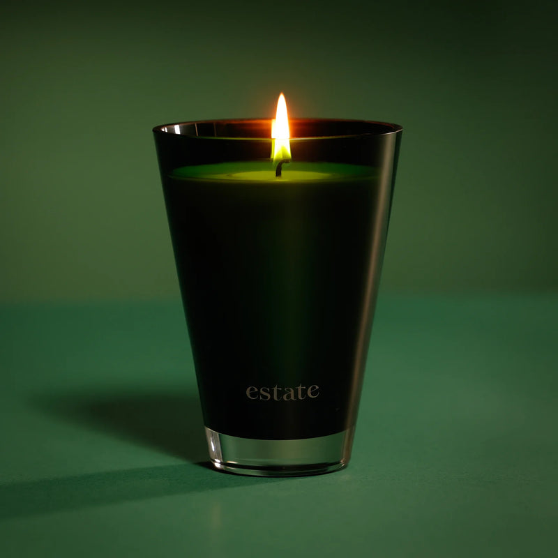 Estate Candle - 10.5 oz Green/Cypress (Set of 4)