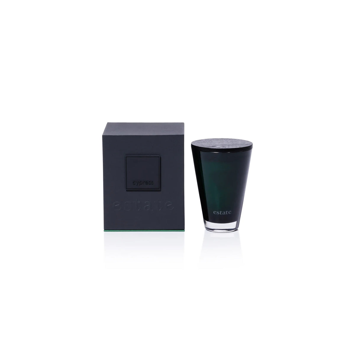 Estate Candle - 10.5 oz Green/Cypress (Set of 4)