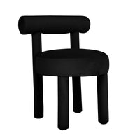 Cameila Black Velvet Dining Chair - Luxury Living Collection