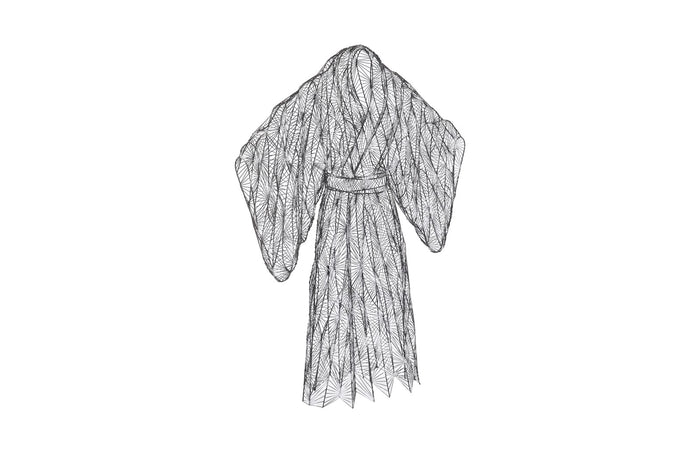 Kimono Man Silver Scultpure