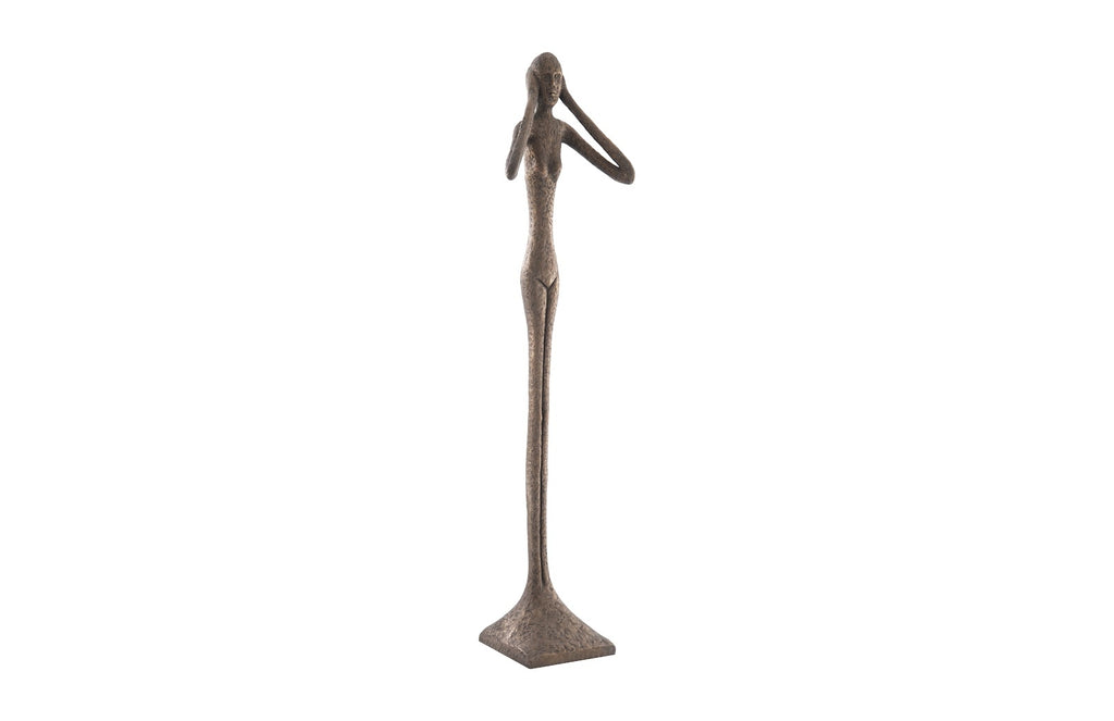 Hear No Evil Large Sculpture - Bronze