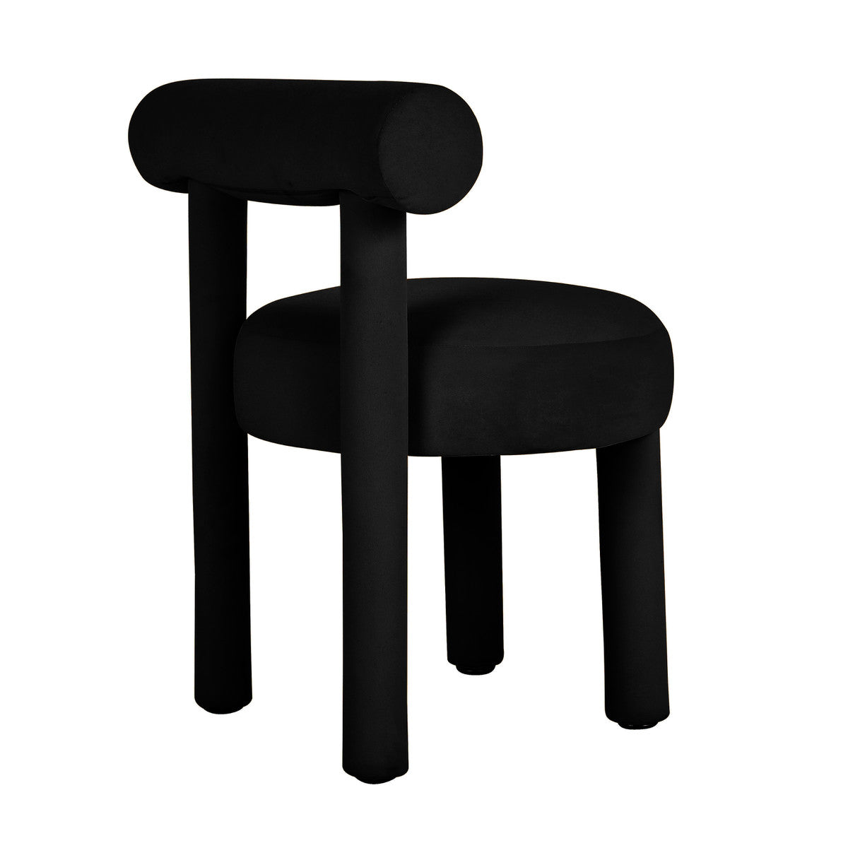 Cameila Black Velvet Dining Chair - Luxury Living Collection