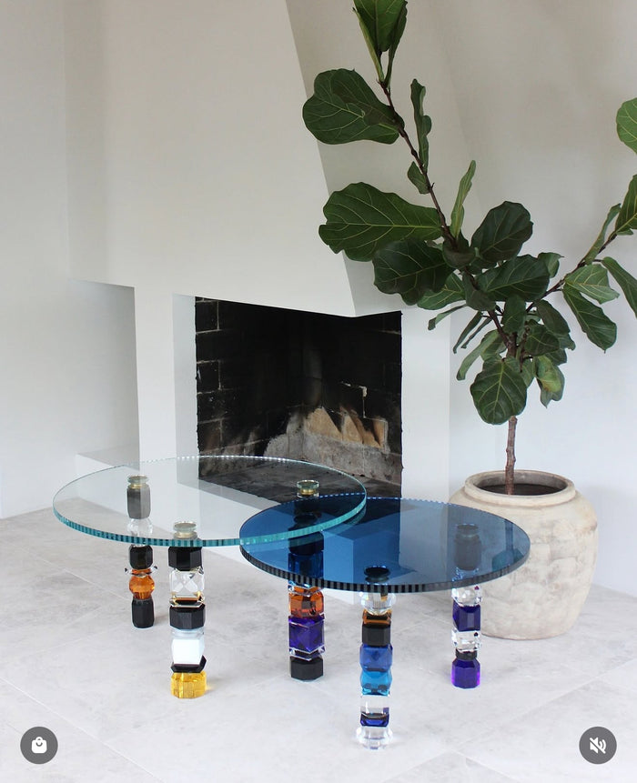 Francesca European Artist Collection Crystal Table