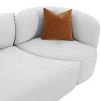 Pablo Grey Velvet 3-Piece Modular Sofa - Luxury Living Collection