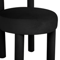 Cameila Black Velvet Dining Chair - Luxury Living Collection