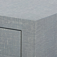 Seneca 1-Drawer Side Table - Winter Grey / Brass